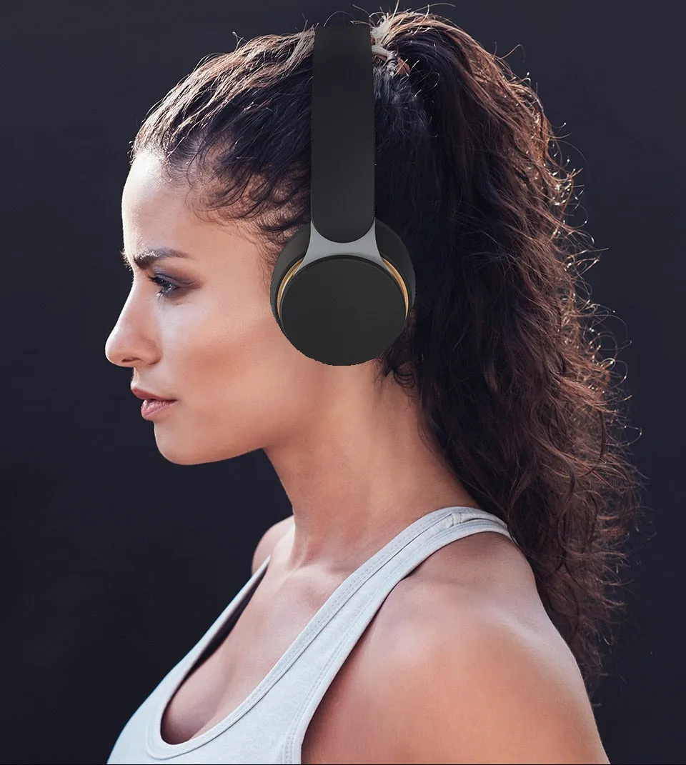 TEEK - Wireless Bluetooth Headset Foldable Stereo Headphones With Mic