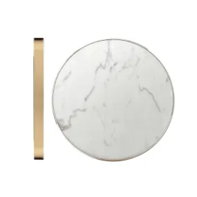 Teo - White Marble QI Wireless Charger