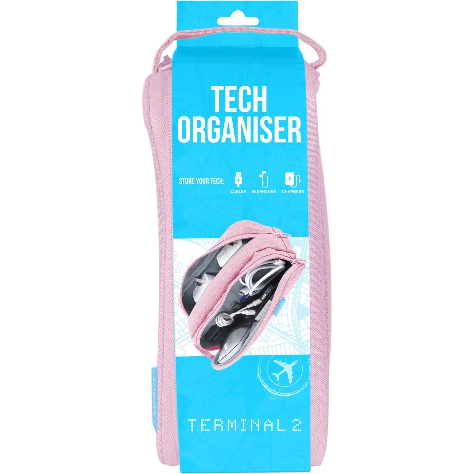 Terminal 2 Tech Storage Travel Bag (Pink)