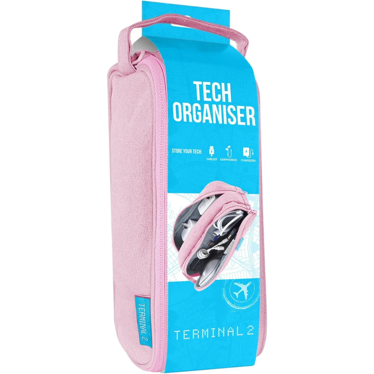 Terminal 2 Tech Storage Travel Bag (Pink)