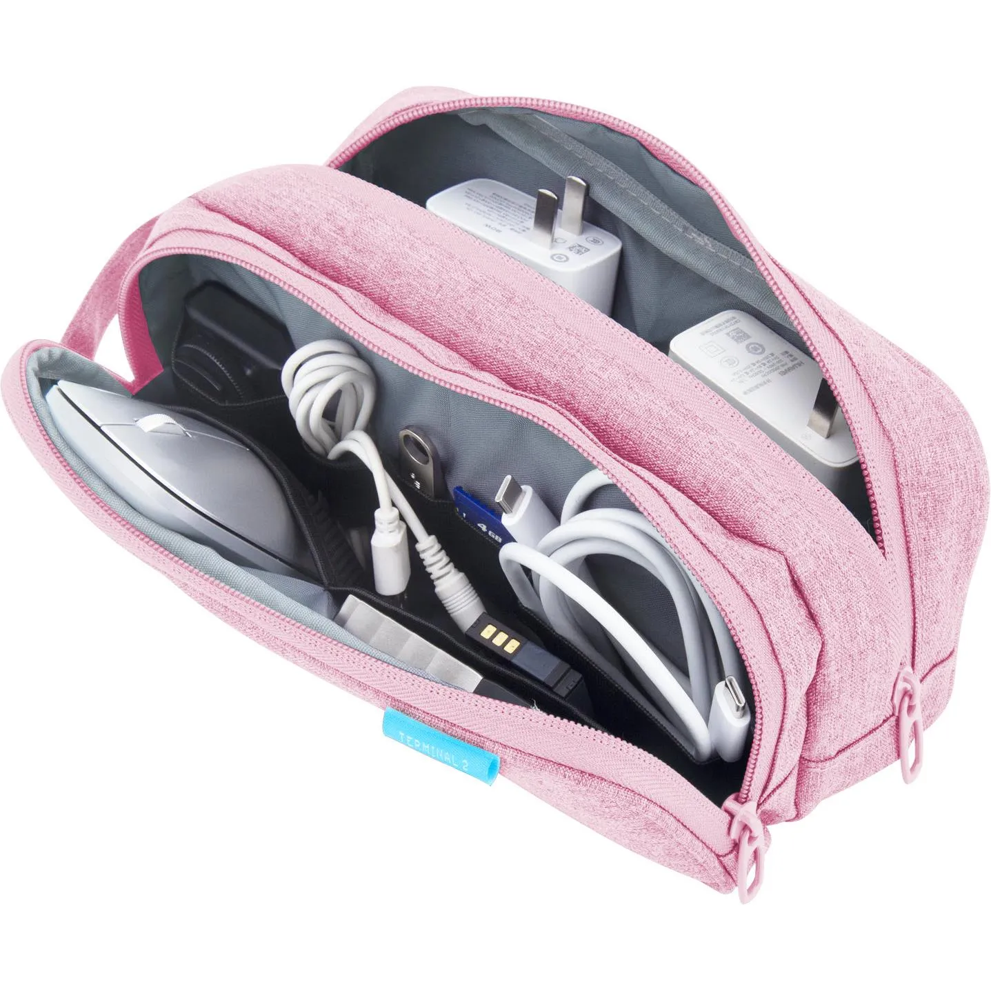 Terminal 2 Tech Storage Travel Bag (Pink)