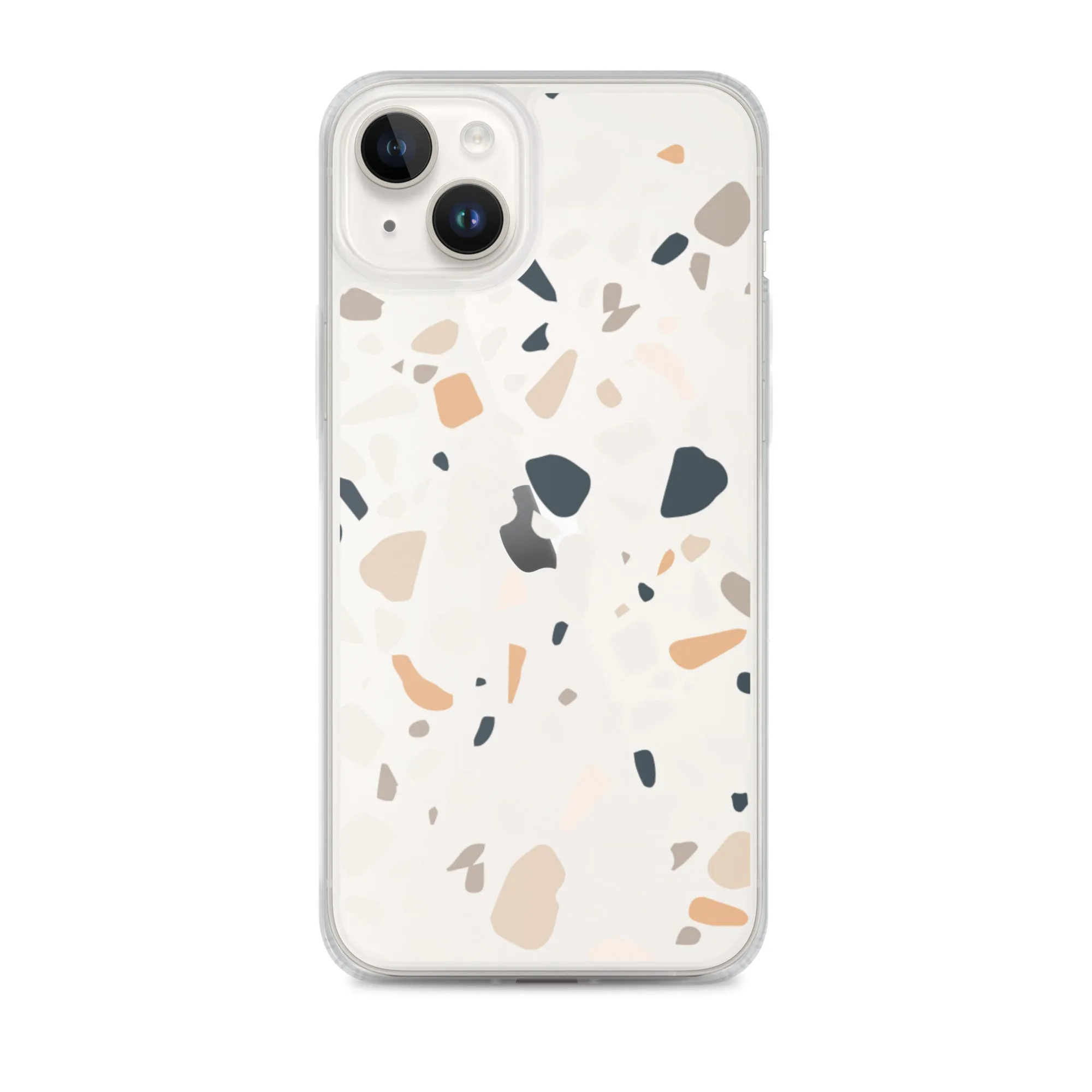 Terrazzo Abstract iPhone 14 13 12 Pro Max Case, Clear Modern Art Print Cute Gift Aesthetic iPhone 11 Mini SE 2020 XS Max XR X 7 8 Cell Phone