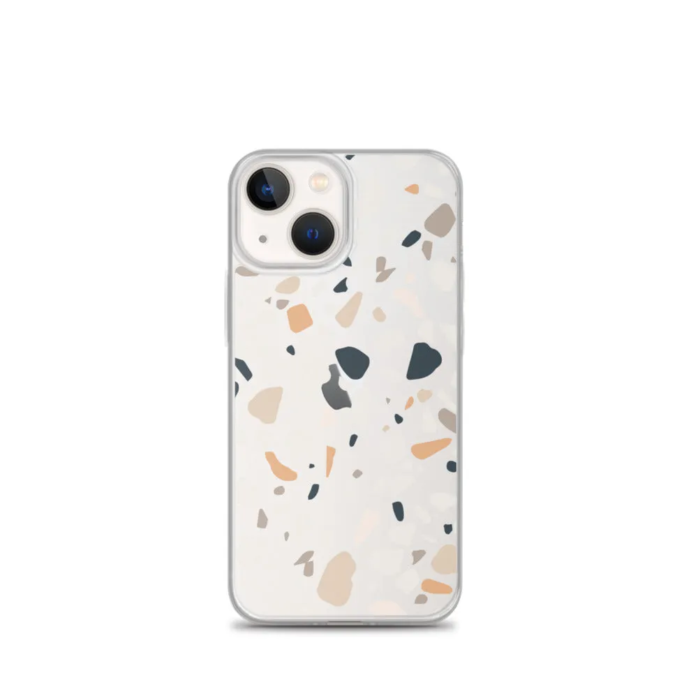 Terrazzo Abstract iPhone 14 13 12 Pro Max Case, Clear Modern Art Print Cute Gift Aesthetic iPhone 11 Mini SE 2020 XS Max XR X 7 8 Cell Phone