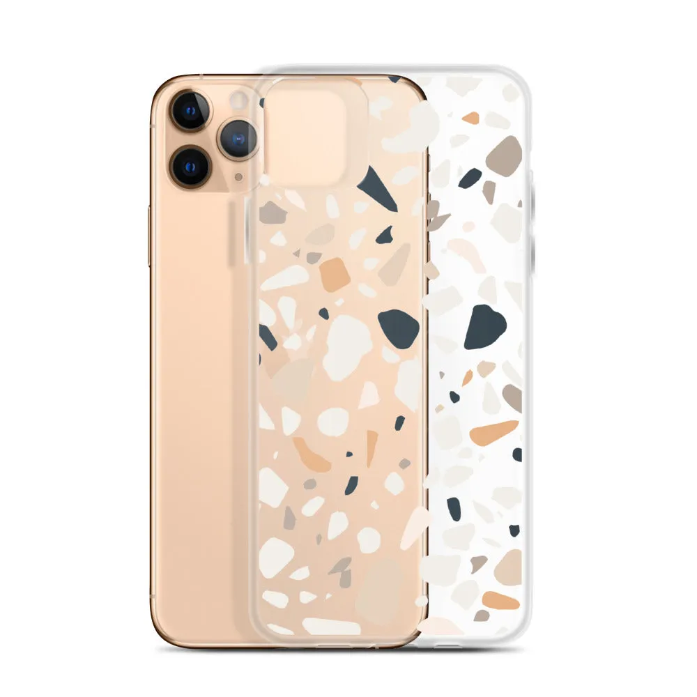 Terrazzo Abstract iPhone 14 13 12 Pro Max Case, Clear Modern Art Print Cute Gift Aesthetic iPhone 11 Mini SE 2020 XS Max XR X 7 8 Cell Phone