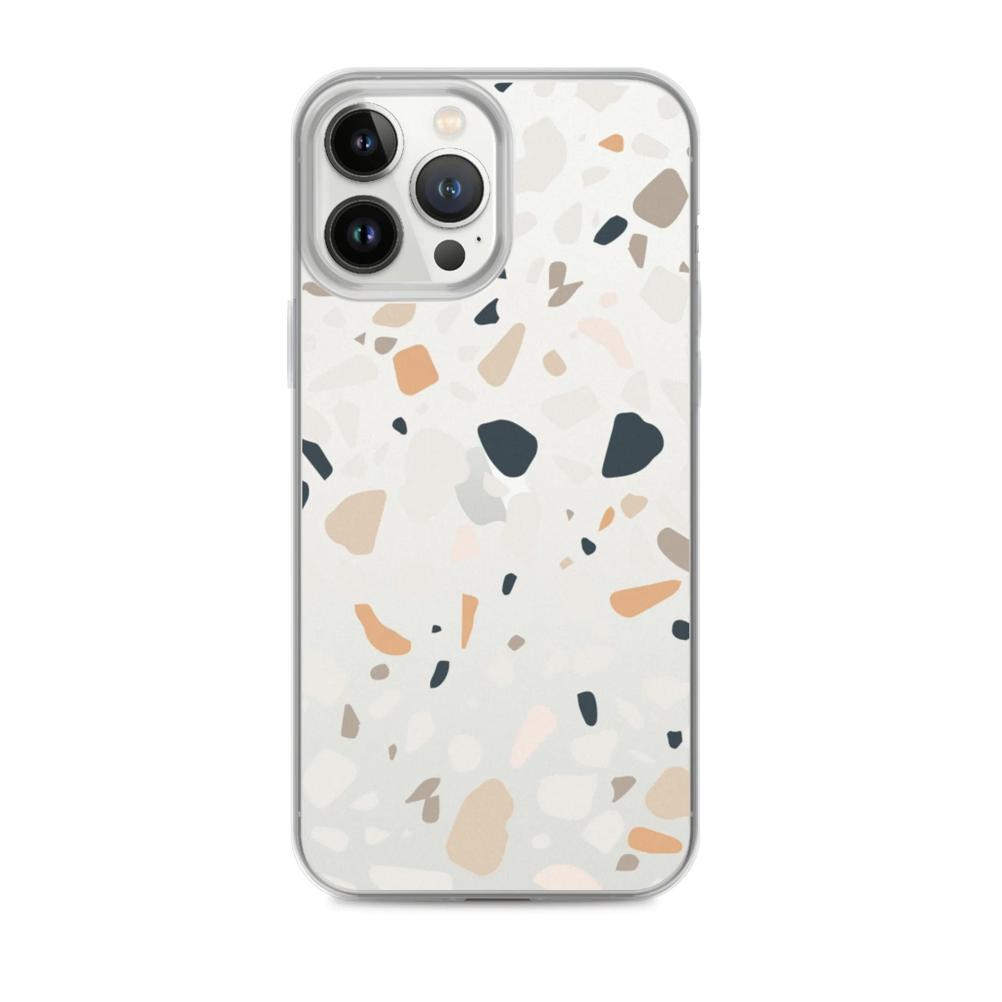 Terrazzo Abstract iPhone 14 13 12 Pro Max Case, Clear Modern Art Print Cute Gift Aesthetic iPhone 11 Mini SE 2020 XS Max XR X 7 8 Cell Phone