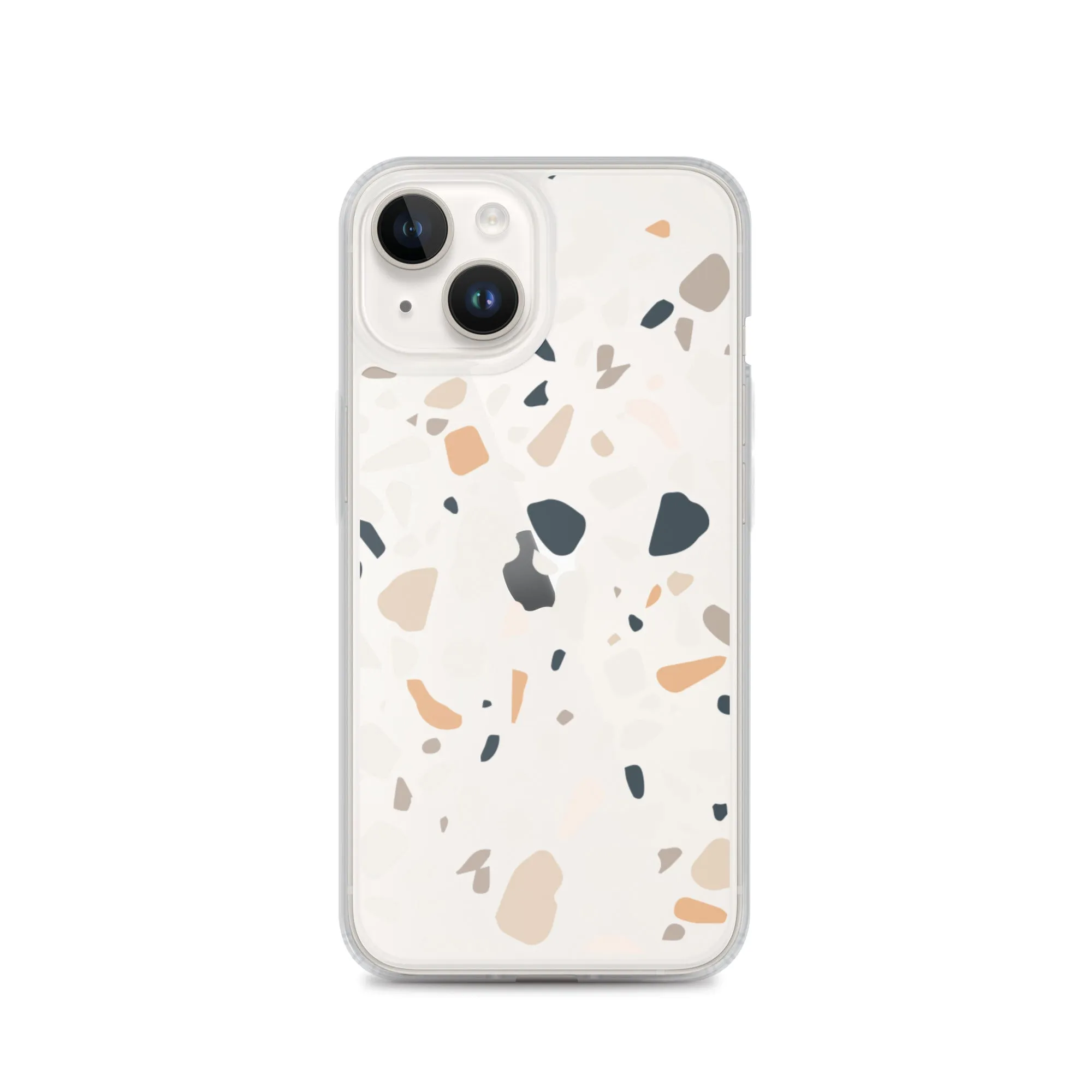 Terrazzo Abstract iPhone 14 13 12 Pro Max Case, Clear Modern Art Print Cute Gift Aesthetic iPhone 11 Mini SE 2020 XS Max XR X 7 8 Cell Phone