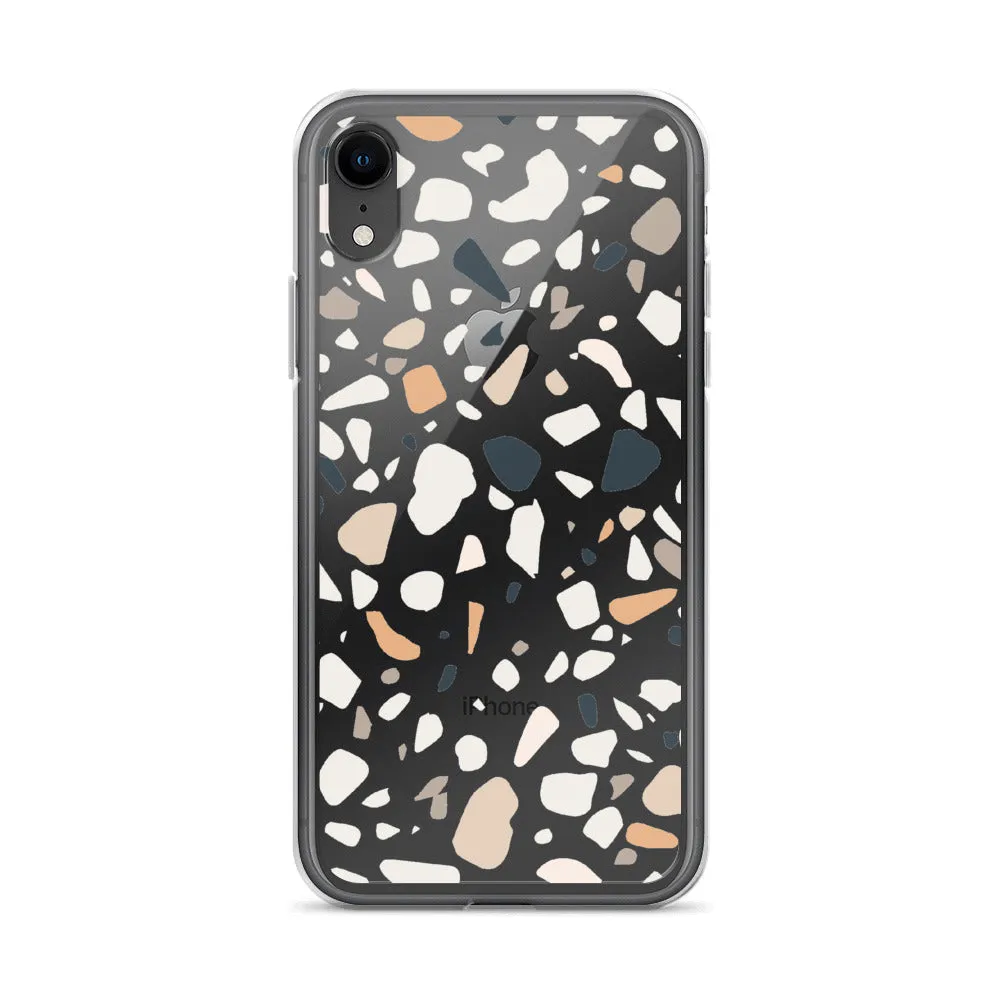 Terrazzo Abstract iPhone 14 13 12 Pro Max Case, Clear Modern Art Print Cute Gift Aesthetic iPhone 11 Mini SE 2020 XS Max XR X 7 8 Cell Phone