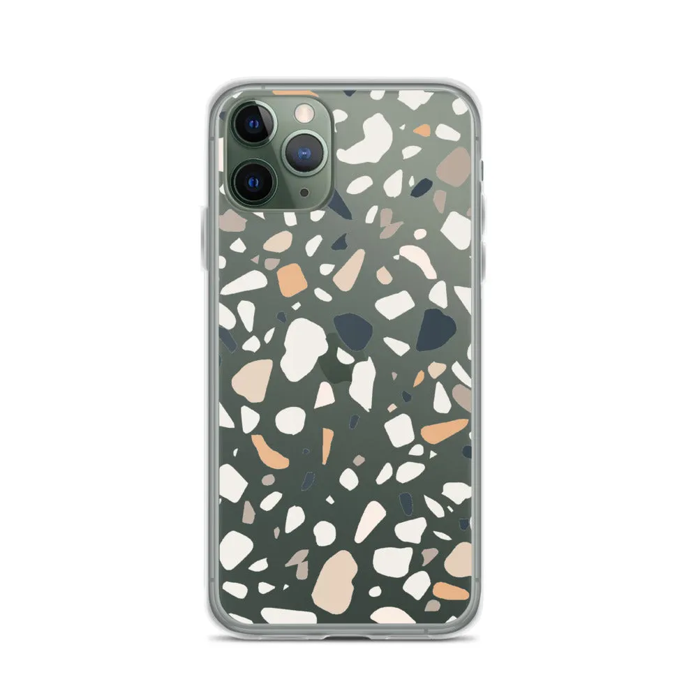 Terrazzo Abstract iPhone 14 13 12 Pro Max Case, Clear Modern Art Print Cute Gift Aesthetic iPhone 11 Mini SE 2020 XS Max XR X 7 8 Cell Phone