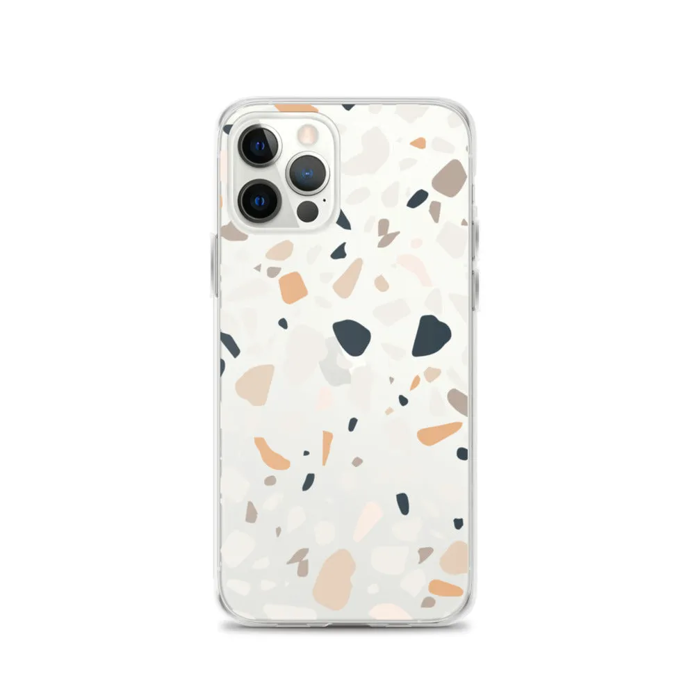 Terrazzo Abstract iPhone 14 13 12 Pro Max Case, Clear Modern Art Print Cute Gift Aesthetic iPhone 11 Mini SE 2020 XS Max XR X 7 8 Cell Phone