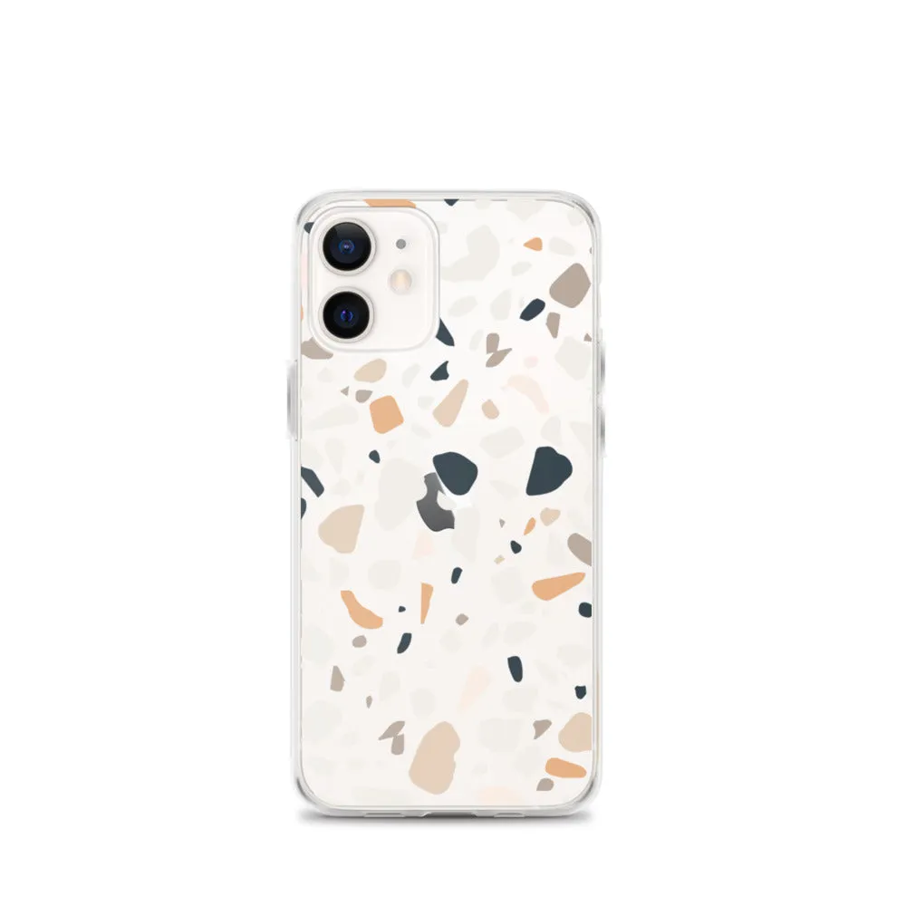 Terrazzo Abstract iPhone 14 13 12 Pro Max Case, Clear Modern Art Print Cute Gift Aesthetic iPhone 11 Mini SE 2020 XS Max XR X 7 8 Cell Phone