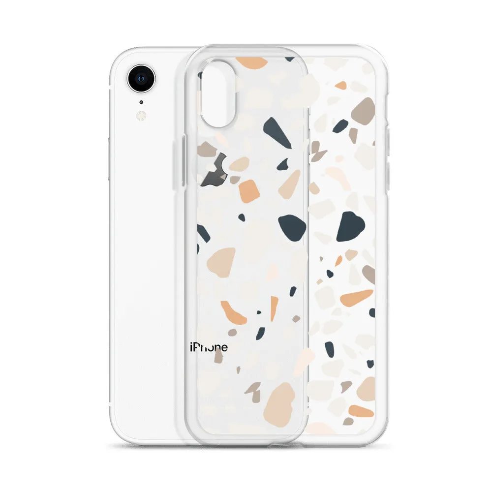 Terrazzo Abstract iPhone 14 13 12 Pro Max Case, Clear Modern Art Print Cute Gift Aesthetic iPhone 11 Mini SE 2020 XS Max XR X 7 8 Cell Phone