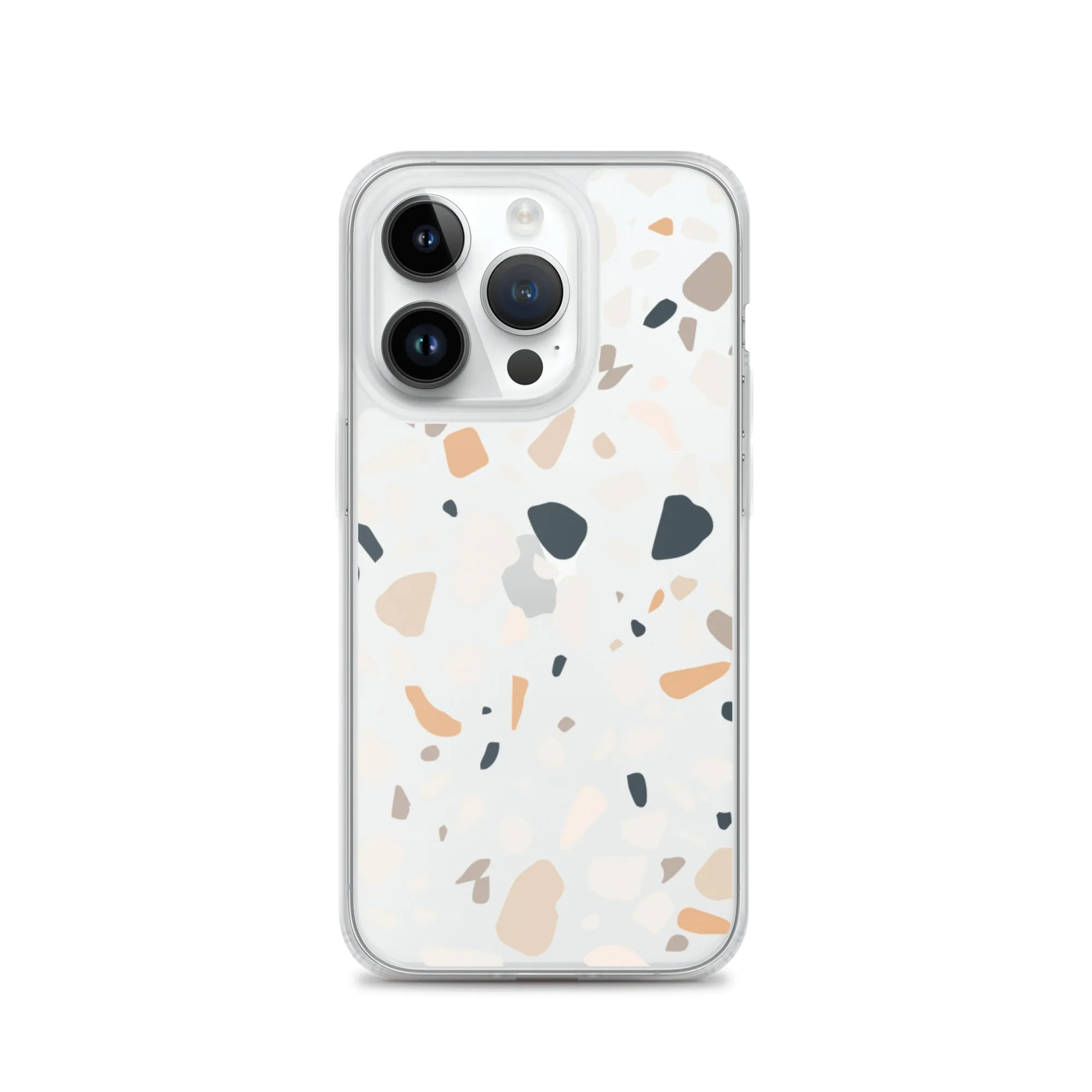 Terrazzo Abstract iPhone 14 13 12 Pro Max Case, Clear Modern Art Print Cute Gift Aesthetic iPhone 11 Mini SE 2020 XS Max XR X 7 8 Cell Phone