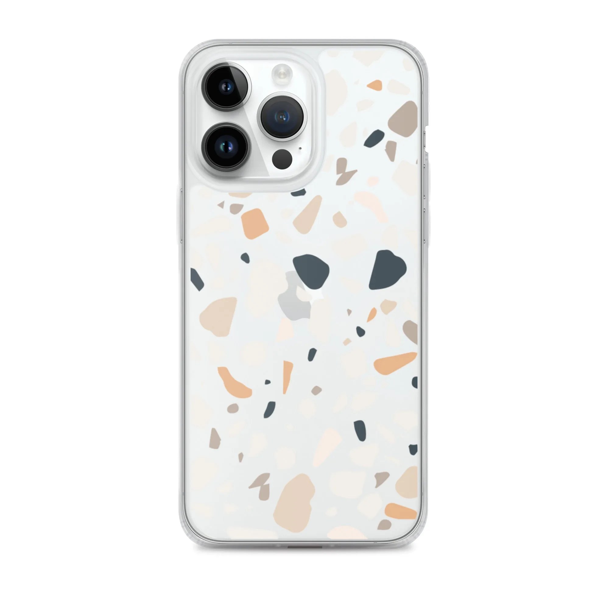 Terrazzo Abstract iPhone 14 13 12 Pro Max Case, Clear Modern Art Print Cute Gift Aesthetic iPhone 11 Mini SE 2020 XS Max XR X 7 8 Cell Phone