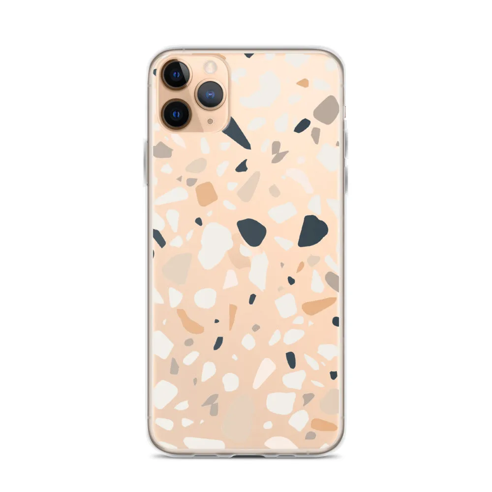 Terrazzo Abstract iPhone 14 13 12 Pro Max Case, Clear Modern Art Print Cute Gift Aesthetic iPhone 11 Mini SE 2020 XS Max XR X 7 8 Cell Phone