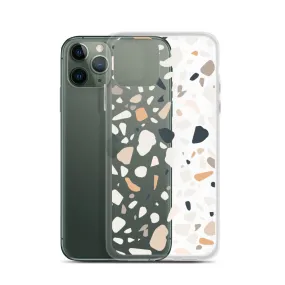 Terrazzo Abstract iPhone 14 13 12 Pro Max Case, Clear Modern Art Print Cute Gift Aesthetic iPhone 11 Mini SE 2020 XS Max XR X 7 8 Cell Phone