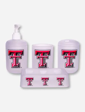 Texas Tech Double T 4 Piece Bathroom Set