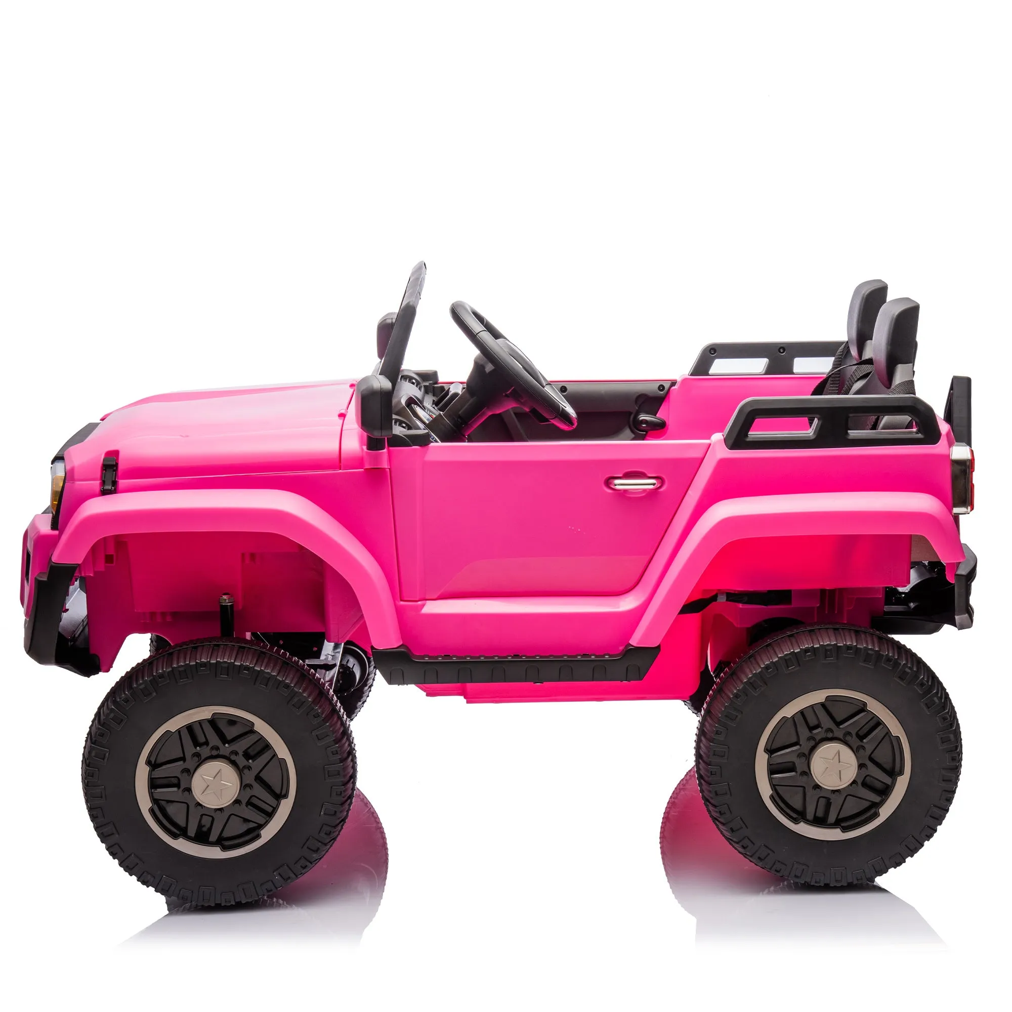 Toyota LC250 24V Two-Seater Kids Ride-On Car with Remote Control - Pink