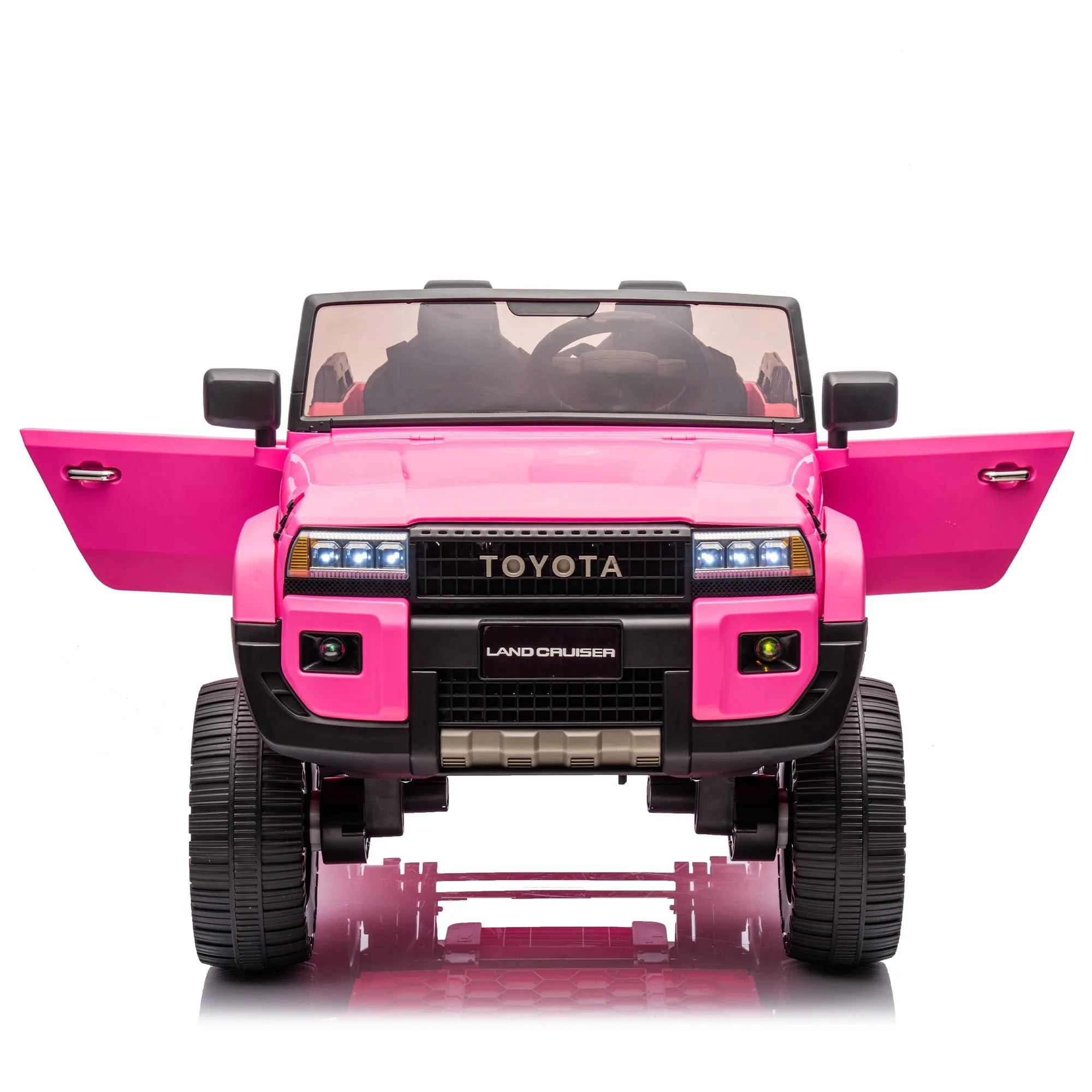 Toyota LC250 24V Two-Seater Kids Ride-On Car with Remote Control - Pink