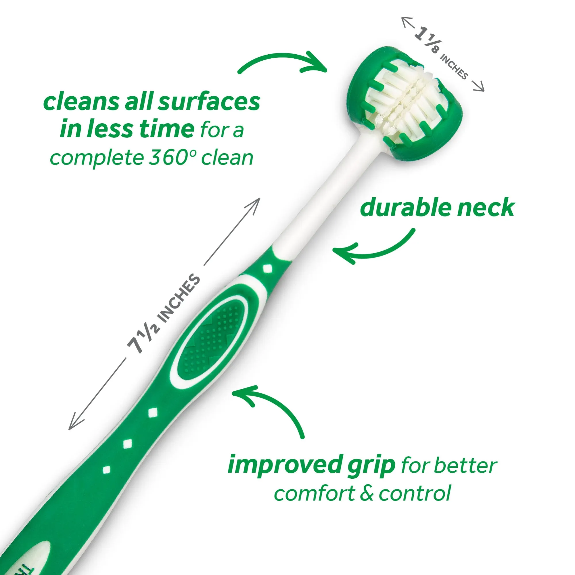 Tropiclean Fresh Breath Tripleflex Toothbrush For Dogs