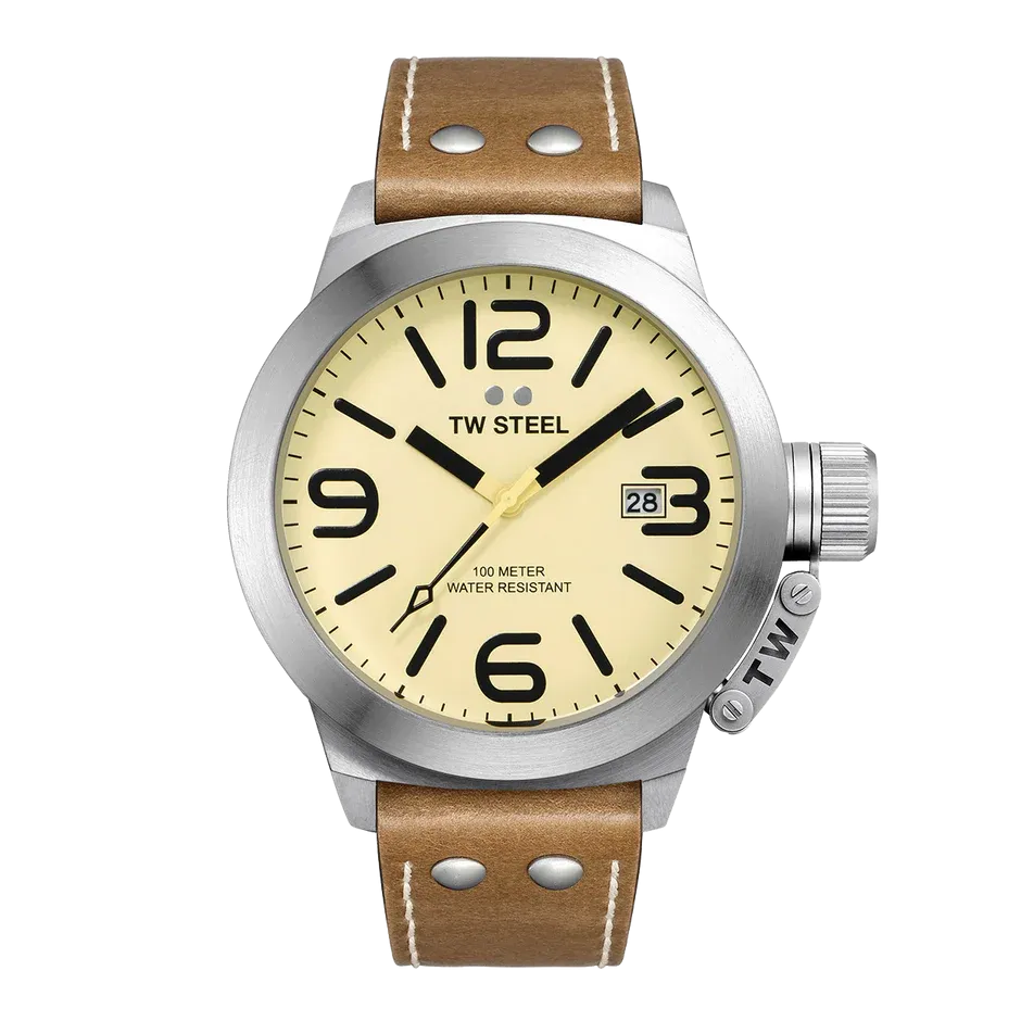 TW Steel Watch Classic Canteen Cream CS12