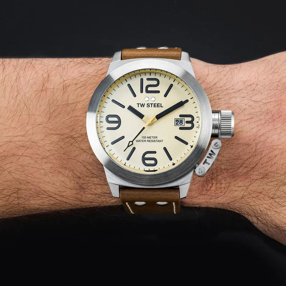 TW Steel Watch Classic Canteen Cream CS12