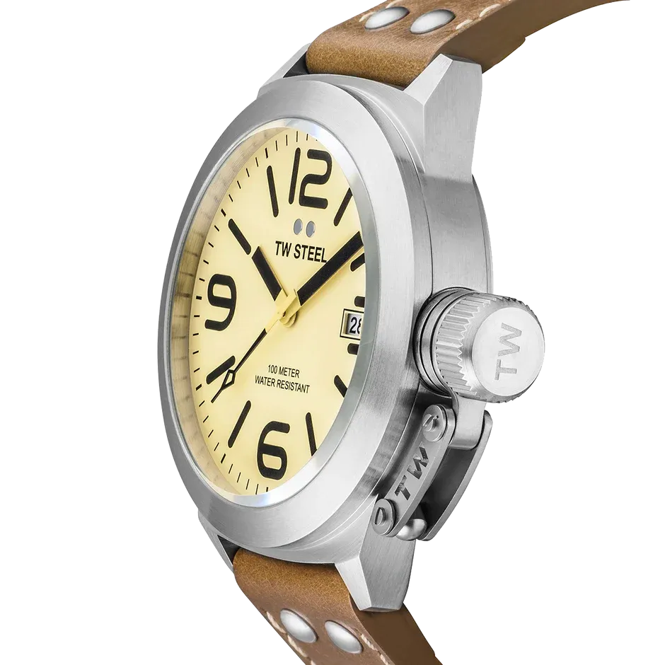 TW Steel Watch Classic Canteen Cream CS12