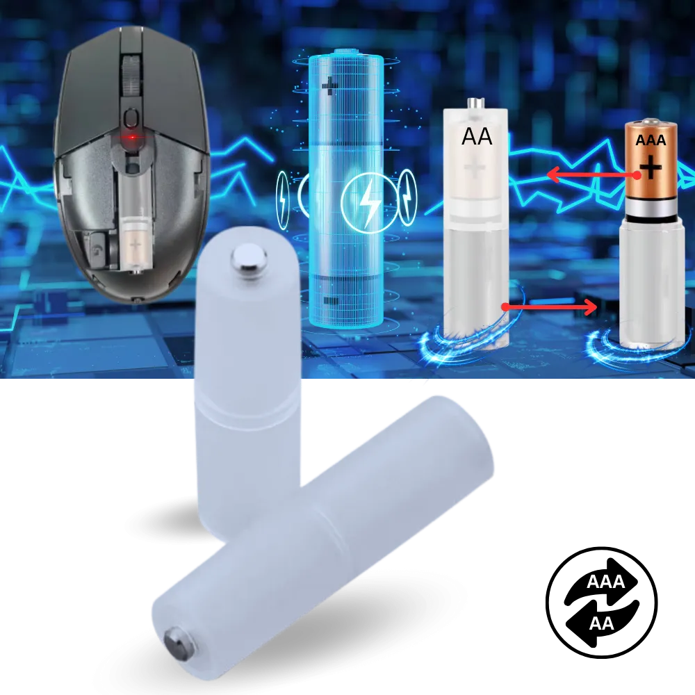 Universal AAA to AA Battery Converter