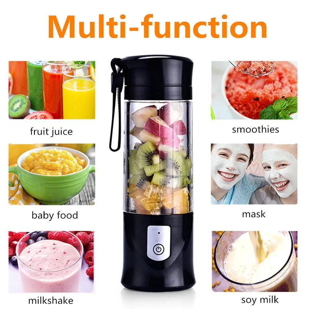 USB Rechargeable Portable Mini Fruit Blender Juicer Cup