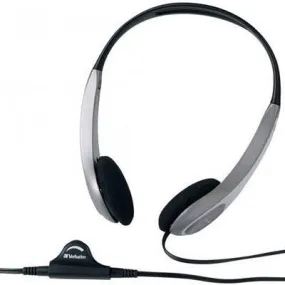 Verbatim Headset Multimedia With Volume Control Silver/Black