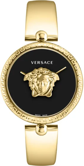 Versace Ladies Watch Palazzo Empire 39mm Black Gold Band VECO03122