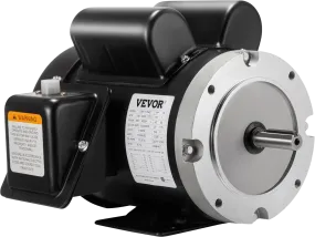 Vevor Electric Motor 56C Frame 1.5 HP Single Phase TEFC 115/230V New