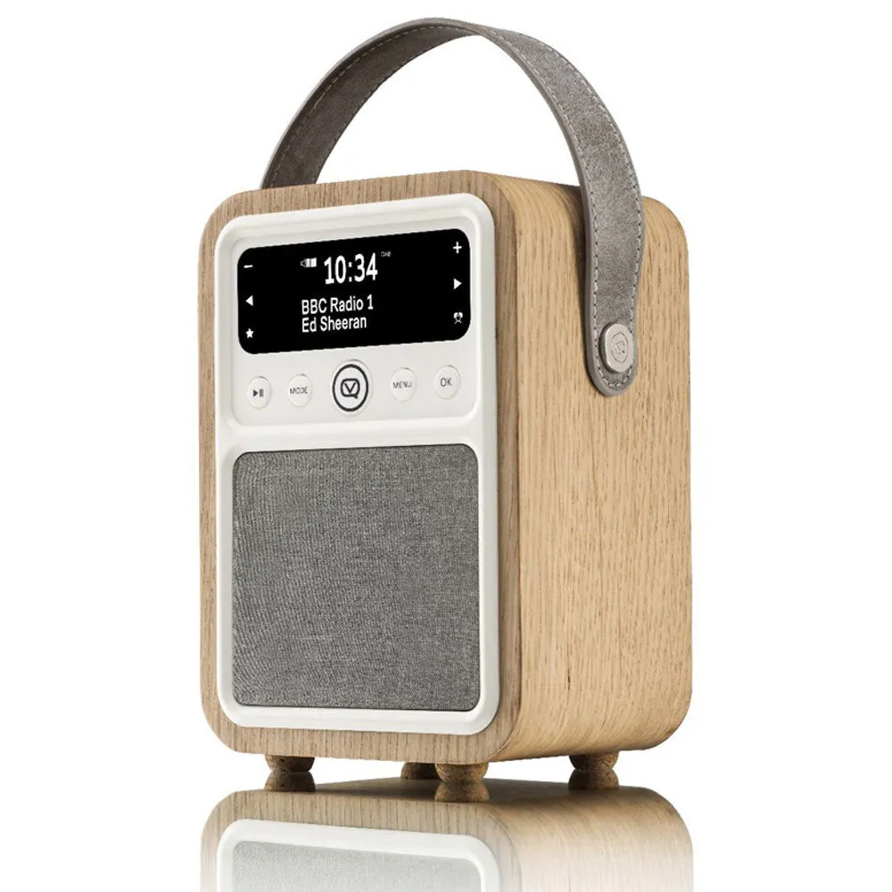 View Quest Monty Retro DAB  Radio with Bluetooth/Wireless Speaker (Oak)