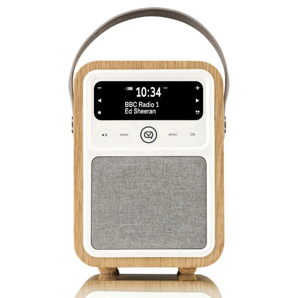 View Quest Monty Retro DAB  Radio with Bluetooth/Wireless Speaker (Oak)