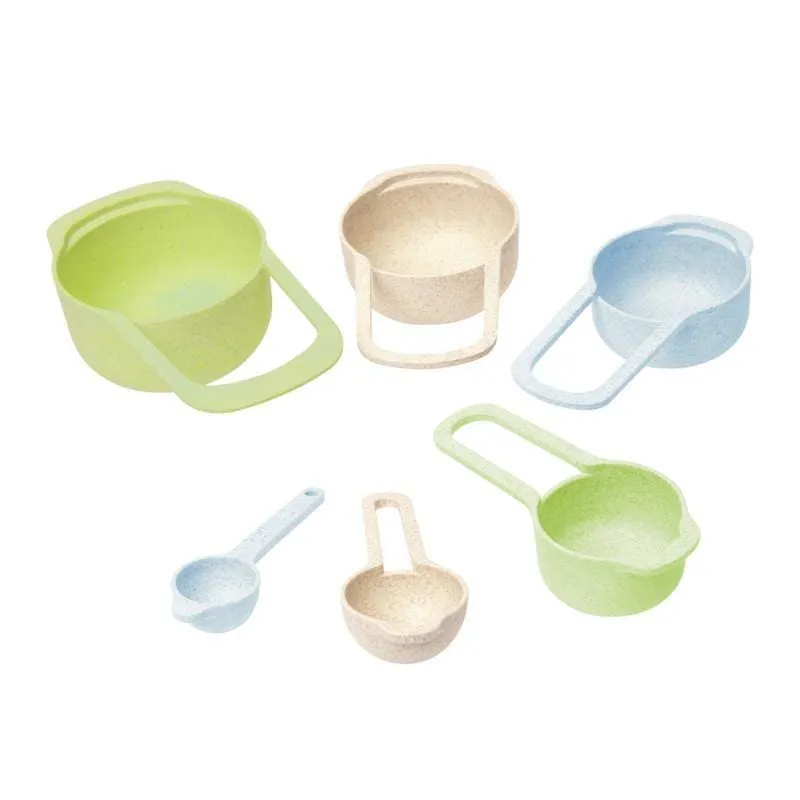 Wheatfibre Eco-friendly Measuring Cup & Spoon Assorted Colours