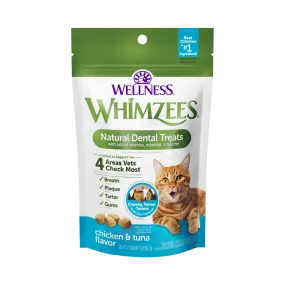 Whimzees Cat Natural Dental Treats Chicken & Tuna 2oz