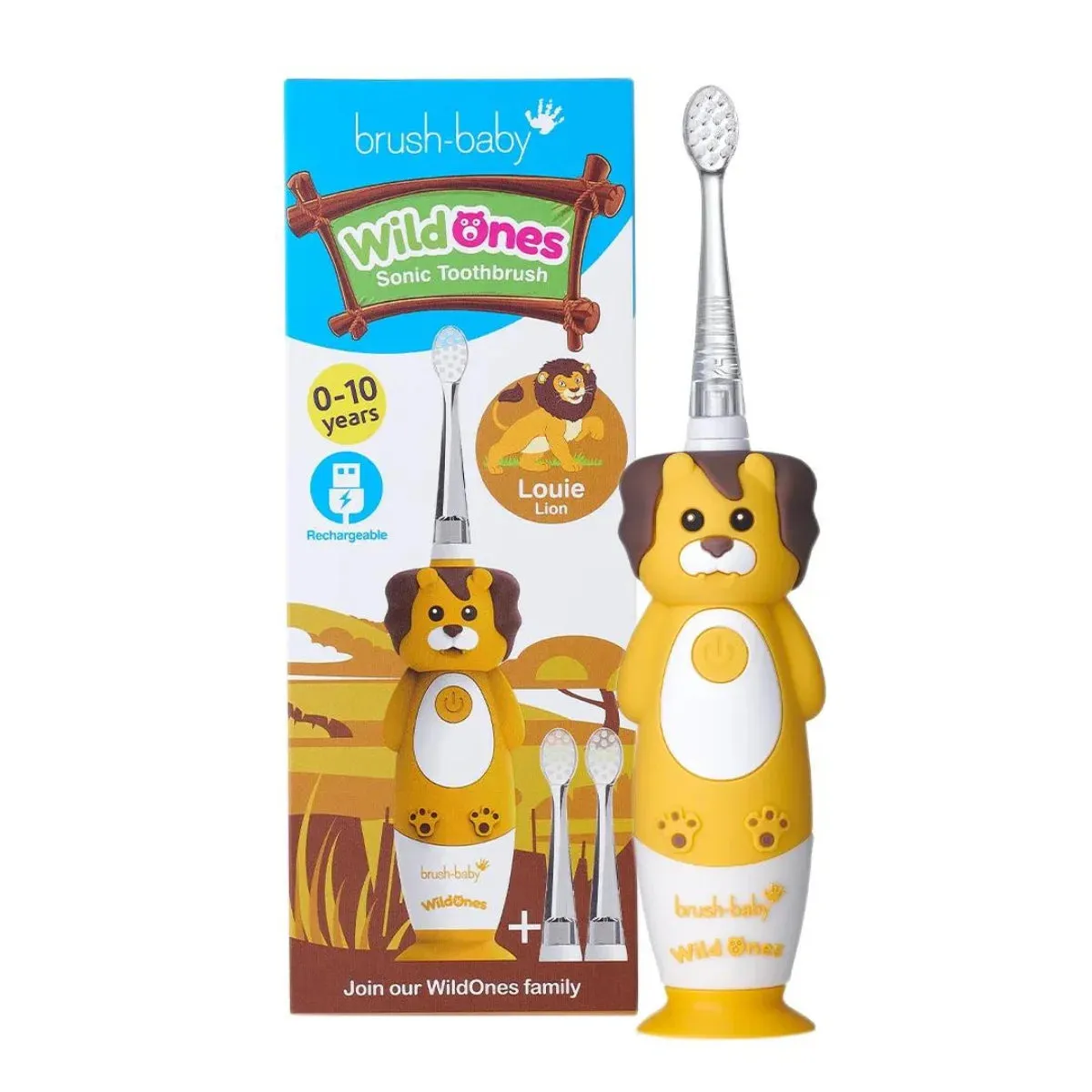 WildOnes™ Lion Kids Electric Rechargeable Toothbrush