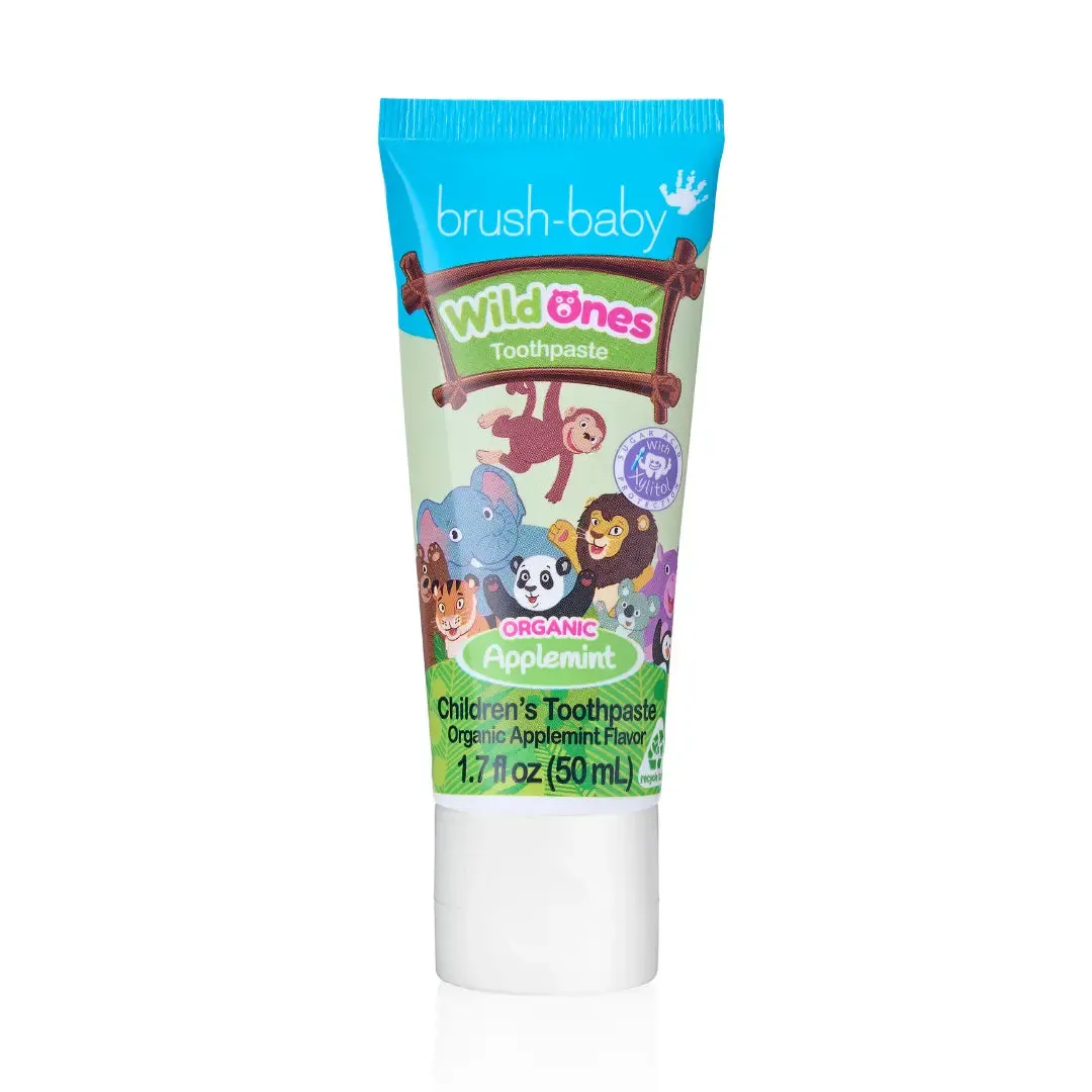 WildOnes™ Penguin Kids Electric Rechargeable Toothbrush and WildOnes Applemint Toothpaste