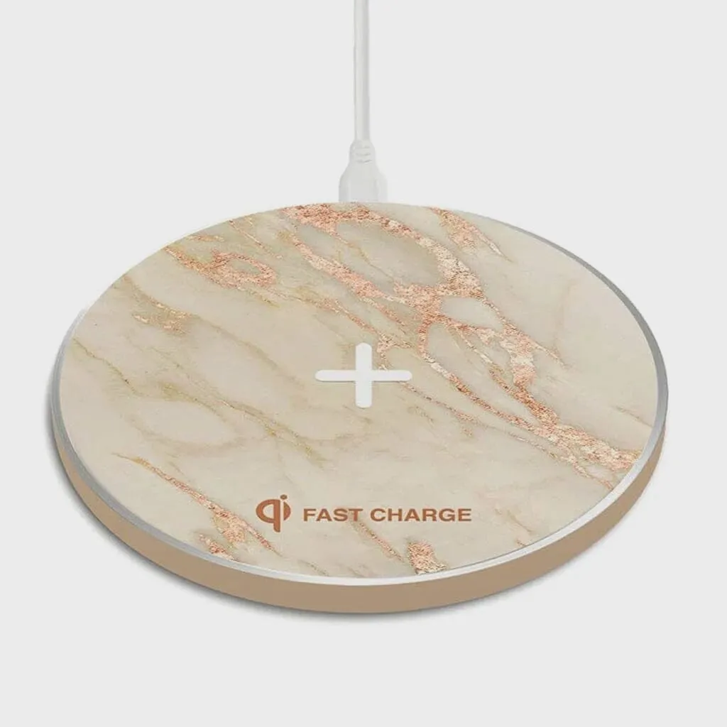 Wireless Charging Pad - Apollo Marble