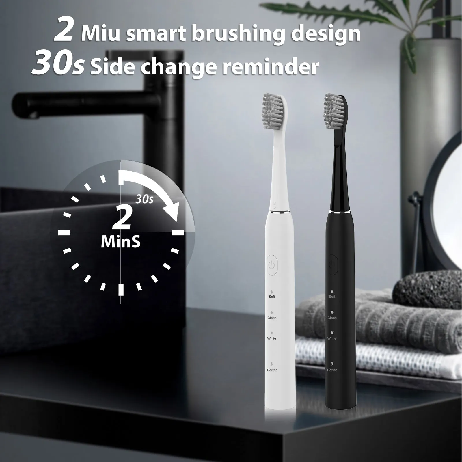 Wireless charging toothbrush