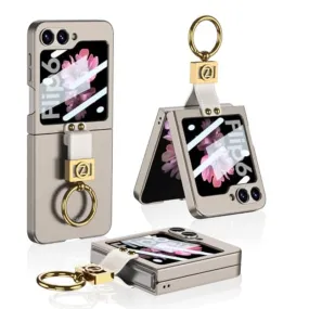 With Ring Stand Ultra-Thin Phone Case With Built-in Small Screen For Samsung Galaxy Z Flip 6