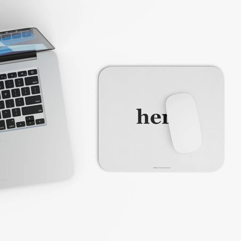 word love. - "hero." design mouse pad