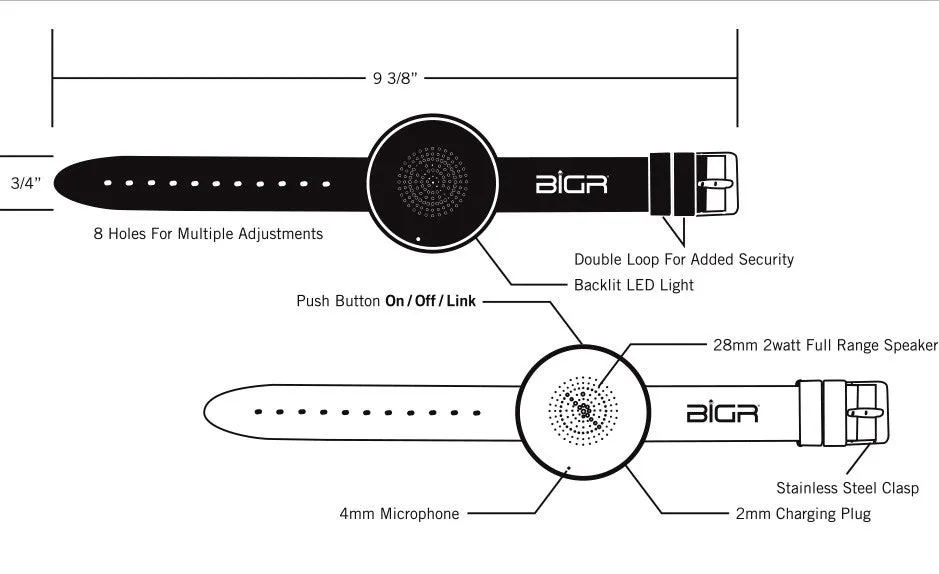 WRISTBOOM Speaker - Black