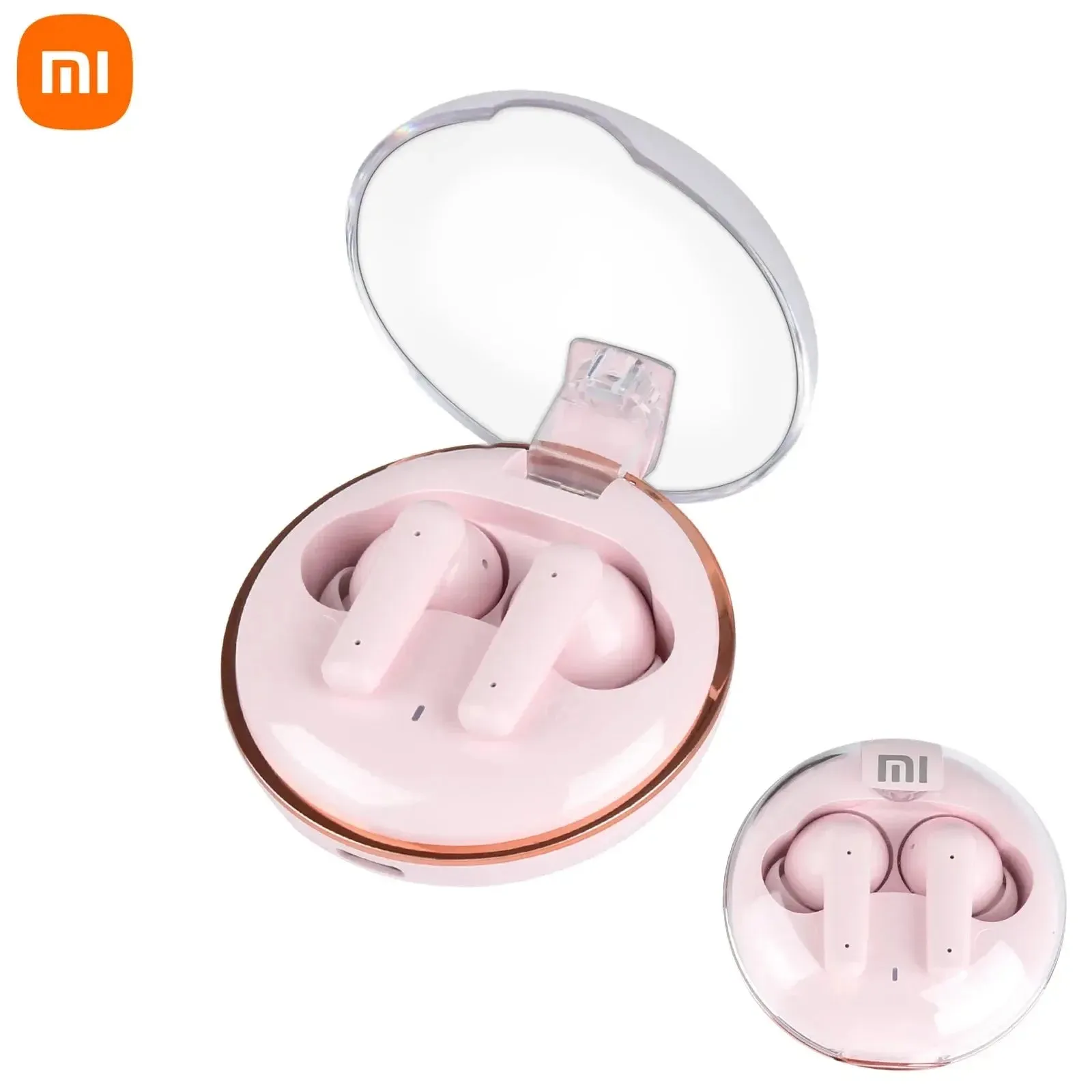 Xiaomi S100 Headphones Wireless Bluetooth HiFI Stereo Waterproof Noise Canceling Headphones with Transparent Charging Case